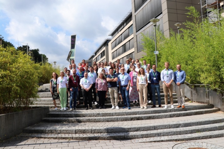 The photo depicts the members of the DFG priority program on July 13 at DFKI in Kaiserslautern. 